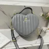 Qualité vieille fleur amour boîte femmes sac concepteur classique Logo il sac mignon coeur rayure sac à bandoulière 8 couleurs