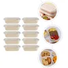 Containers Dozen Go Wegwerpvoedsel naar doos Papier Afhaalmaaltijden Lunchcontainer Saladeverpakking Schoolbakken Afhaaldeksels Borden Plastic 240108