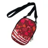 Waist Bags High-Quality Unisex Small Crossbody Bag Heart Pattern Soft And Comfortable Polyester Fabric Fit Give Girlfriend's Birthday Gift