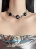 2024 مصمم Xitai Queenjewellery قلادة من West Saturn Necklace Netclace Grade العقيق