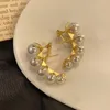 Dangle Oorbellen Mode Imitatie Parel Klimmen Oorbel Voor Vrouwen Charme Kraakbeen Wrap Manchet Bruiloft Sieraden Geschenken