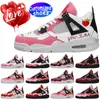 Maßgeschneiderte Schuhe Valentinstag Basketballschuhe Liebhaber Unisex Look Cartoon DIY Schuhe Retro Casual Schuhe Frauen Schuhe Outdoor Sneaker Black Rosa große Größe EUR 36-49