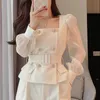 Women's 2 Pant Set White Two Pieces Sets Pants for Woman Wide Leg Party Trousers Suits Blazer and Outfits Co Ord Classy Clothes 240108