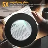 1pc Magnifying Glass With Light, Clip On Light, LED Desk Lamp With Clamp Light, Magnifying Lamp LED Desk Light, Clamp Lamp, Clip On Lamps For Bed Desk Work Crafts