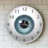 The Eye EyeLiTH With Beauty Contact Pupil Core Sight View Ophthalgology Mute Wall Clock Store Optical Store Novelty Walk Watch Gift 240108
