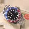 Reloj para hombre Relojes de pulsera Batman de 40 mm Pepsi Coke correa automática de acero inoxidable 904L Reloj de pulsera Sprite Relojes DHgate espejo reloj luminoso cerveza de raíz Montre De Luxe