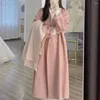 Trenchs de femmes manteaux printemps automne veste femmes lâche épaissie coupe-vent chaud manteau à double boutonnage avec poches à revers longues