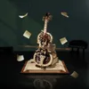 Robotime 3D Rompecabezas de madera ROKR Divertido violonchelo mágico Instrumento de música mecánico Juguetes creativos para niños AMK63 240108