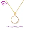 Fashion Car tires's designer necklace heart Cold and indifferent Instagram style female planet collarbone design sense gold With Original Box Pan