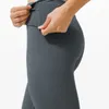 lu-066 Leggings a vita alta con pantaloni yoga elastici e morbidi per il controllo dell'anca per l'allenamento del sollevamento dell'anca leggings da corsa e sportivi {coulisse} prodotti caldi lulumon