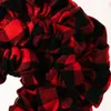 Dekoracyjne kwiaty tkanina walentynki Wrenik ręcznie robiony z kratkami sztuczne girlandy w kształcie serca dekoracja walentynkowa