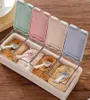 Wheat Straw Seasoning Spice Box Cooking Utensils Storage Container Condiment Can Jars Cruet With Cover And Spoon Kitchen Tools3843890