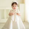 Robes de fille bébé filles 1er anniversaire enfants dentelle maille paillettes baptême princesse Costume enfants fête de mariage grand nœud robe de bal