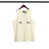 Essentialsweatshirts Men Sleeveless Thirt Designer giubbotto da donna Stampa per lettere americane Stampa grafica Casual Shirt cotone oversize sciolto