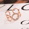 Кольца кластера, женские модные простые полые круглые кольца, изысканные коктейльные вечерние циркониевые свадебные женские украшения принцессы