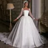 Abito da sposa di lusso 2024 per le donne Sheer-collo scintillanti paillettes perline abiti da sposa personalizzati Dubai arabo Vestido de Novia Customed