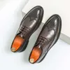 Dress Men Business Formal Oxfords Footwear Black Prom Modna Moda Wedding Leather Office Oxford Buty