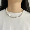 Pendanthalsband Amethysts Chip Stone Choker Halsband för kvinnor Girl Jewelry Gifts Natural Malachites Tiger Eye Oregelbundet