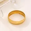 Diametro del braccialetto 70MM Larghezza 14MM Braccialetti color oro polacco Donna Uomo Sposa Bracciale da sposa Africa Gioielli arabi etiopi Regali per feste