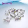 Earrings 10PCS Geometric Sparkly Hoop Earrings 925 Sterling Silver Coloful Crystal Jewelry Accessories for Women DIY Making Bijoux