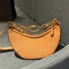 مصمم نصف القمر سلسلة Mini Chain Hobo القابض حقيبة ناعمة جلدية كتف الكتف حقيبة النساء الفاخرة حقائب اليد الكلاسيكية أنثى حقيبة الحفلات حقيبة المساء 240109