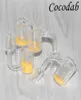 Balde termocrômico tubo duplo banger unha mudança de cor quartzo banger quartzo domeless banger para fumar cachimbo de água bong3966646