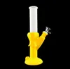 Banana bong pipa ad acqua tubi per fumare dab rig durevole bong in silicone dritto infrangibile giunto da 14 mm3603189