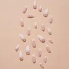 False Nails 프랑스 스타일 라이트 라이트 핑크 가짜 매니큐어 가벼우 며 전문 미용실 공급을위한 손톱
