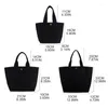 Bolsos de noche Bolsos para mujeres Bolsa de almuerzo de lona Color sólido Moda Mano Chicas Lady Elegant Tote