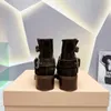 Miui Winter Best-Quality Autumt The Naber and Fashion Show Short Boots Series Round Head Backle Thigh-High Boots