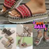 new free shipping designer Summer Wedges Slippers Women Platform High Heels Flip Flop Ladies Womens Outdoor Beach Shoes Braided hemp Rope Wedge Slipper size 35-43