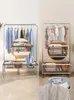 Hangers Clothes Hanger Floor To Folding Balcony Household Bedroom