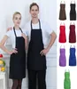 Adjustable Cooking Kitchen Apron For Woman Men Chef Waiter Cafe Shop BBQ Hairdresser Aprons Custom Gift Bibs Whole6796258