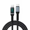 Wyświetlacz LED 100W 60 WSB Type C do USB C Kabel 0,5/1,5/2m dla Huawei iPad Samsung Szybkie ładowarki