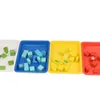 Plates 5pcs Set Crafts Organizer Tray Versatile Serving For School And Home Lightweight Easy