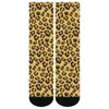 Calcetines clásicos de piel sintética de leopardo para mujer, medias Kawaii con estampado de animales, antideslizantes, diseño de invierno al aire libre de alta calidad