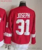 Filme CCM Vintage Hóquei no Gelo 91 Sergei Fedorov Jerseys Costuradas 13 Pavel Datsyuk 31 Curtis Joseph 33 Kris Draper 40 Henrik Zetterberg Jersey 87