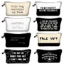 Digital Alphabet printed canvas Cosmetic Bags White and black Makeup Bag With various Pattern Pouchs For Travel9322749