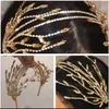 Encantos de cristal barroco strass pérolas borla folha dupla hairband feminino casamento tiara acessórios para o cabelo coroa hairwear jóias