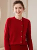 Pulls pour femmes de haute qualité automne hiver pull en cachemire femmes o-cou cardigan asymétrique chaud tricoté couleur pure hauts vêtements