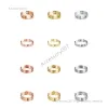 Tasarımcı Takı Yüzükleri Yeni Aşk Yüzüğü Lüks Takı Altın Yüzük Kadınlar için Titanyum Çelik Alaşım Altın Kaplama Proses Moda Aksesuarları Asla solma Tasarımcı Yüzük