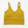 lu-066 Nepoagym PASSION Tanktop in U-Form mit Ablage, integrierter BH, bauchfreies Top mit herausnehmbarer Polsterung, langer Sport-BH für Yoga, Fitnessstudio lulumon