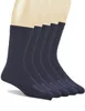 Men's 5 Pack Bamboo Mid-Calf Dress SocksSize 10-13 240108