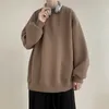 Sweats à capuche pour hommes 2024 hommes couleur unie unisexe pull sweat-shirt hommes col rond lâche sweats décontractés mâle tendance classique harajuku coréen