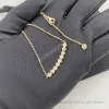 дизайнерские ювелирные изделия ожерелье сердце ожерелья муассанит ювелирные изделия мужчины 18-каратное золото серебряные цепи женщины теннис ожерелье ювелирные изделия из нержавеющей стали
