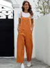 Zomer zwarte jumpsuit dames losse tuinbroek overall wijde pijpen lange dames voor 240109