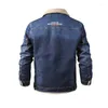 Vestes pour hommes Ymwmhu Marque de mode Hommes Denim Veste Épais Casual Hiver Chaud Bomber Polaire Pour Manteau À Manches Longues Vêtements