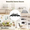 Modern City Skyline Coat Rack Hanging Towels Rack Entry Keys Rack Decorative Wall Hanger for Entryway Doorway Hallway Garage 240108