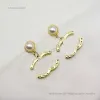 Boucles d'oreilles de créateurs Boucles d'oreilles de lettre d'amour Boucles d'oreilles en or 925 Argent Noir Luxe Perle Cadeaux d'été Boucles d'oreilles Femmes Charme Boucles d'oreilles en diamant