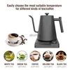 Electric Kettles 220V 110V 1200W Gooseneck water kettle with temperature control pour over electric Kettle for Coffee and Tea YQ240109